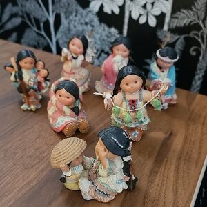 Friends Of The Feather Native American Figurines Set